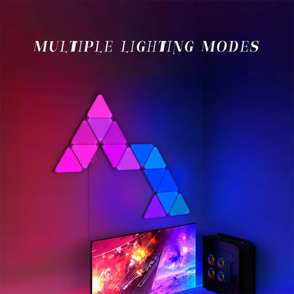 Smart Triangle Lights Panels LED Light Panel Smart Control Game Sync RGB Voice Control Triangle Wall Light