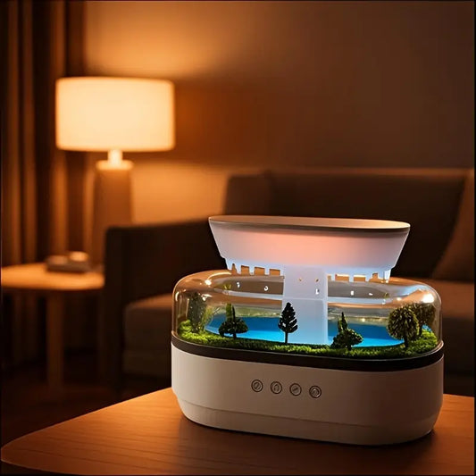 Minigo Luxury Fragrance Aroma Essencial Oil Diffuser Machine Scent Diffuser Raindrop Mist Humidifier