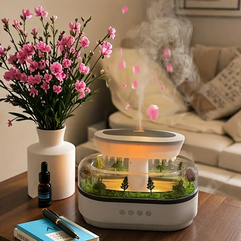 Minigo Luxury Fragrance Aroma Essencial Oil Diffuser Machine Scent Diffuser Raindrop Mist Humidifier