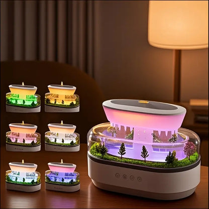 Minigo Luxury Fragrance Aroma Essencial Oil Diffuser Machine Scent Diffuser Raindrop Mist Humidifier